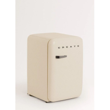Create Retro mini hűtőszekrény, CREATE, 107 liter, krém/fekete hűtőgép, hűtőszekrény