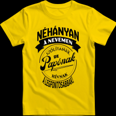 Createyou A legfontosabbak papónak hívnak - Férfi - Sárga - L