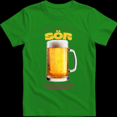 Createyou A válaszom sör.... - Férfi - Zöld - XL