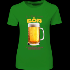 Createyou A válaszom sör.... - Női - Zöld - 2XL