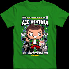 Createyou Ace Ventura - Férfi - Zöld - 2XL férfi póló