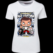 Createyou Ace Ventura - Női - Fehér - S női póló