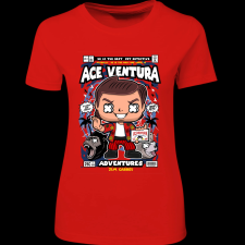Createyou Ace Ventura - Női - Piros - M női póló