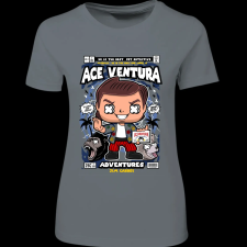 Createyou Ace Ventura - Női - Szürke - XL női póló