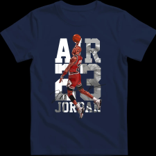 Createyou AIR JORDAN - Gyermek - Sötétkék - XL gyerek póló
