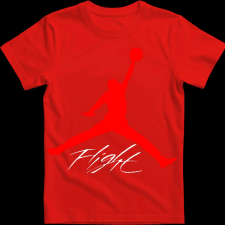 Createyou Air Jordan logo - Férfi - Piros - XL férfi póló