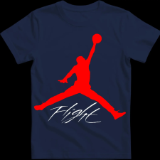 Createyou Air Jordan logo - Gyermek - Sötétkék - L gyerek póló