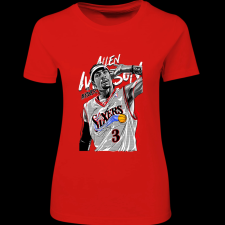 Createyou Allen Iverson.. - Női - Piros - L női póló