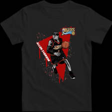 Createyou Allen Iverson Sixers - Férfi - Fekete - XL férfi póló