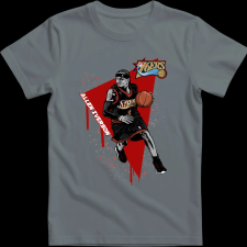 Createyou Allen Iverson Sixers - Gyermek - Szürke - XS gyerek póló