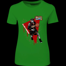 Createyou Allen Iverson Sixers - Női - Zöld - 2XL női póló