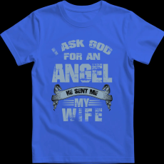 Createyou Angyalt kértem a feleségem küldte - Férfi - Királykék - 3XL