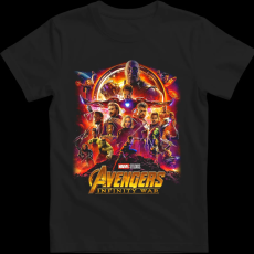 Createyou Avengers - Gyermek - Fekete - L