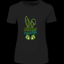 Createyou Baba nyuszi - Női , Fekete , 2XL női póló
