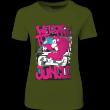 Createyou Betondzsungel - Női - Sötétzöld - S női póló