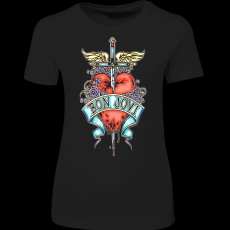 Createyou Bon Jovi - Női - Fekete - 2XL