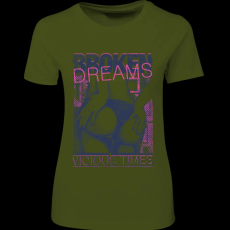 Createyou Broken Dreams - Női - Sötétzöld - L