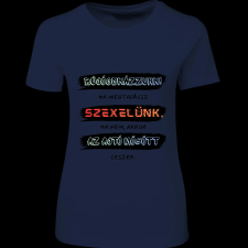 Createyou Bújócskázzunk...ajtó mögött lesz - Női - Sötétkék - 2XL női póló
