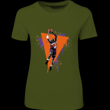 Createyou Charles Barkley dunk - Női - Sötétzöld - XL női póló