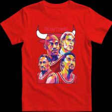 Createyou CHICAGO BULLS (The Last Dance) - Férfi - Piros - L férfi póló