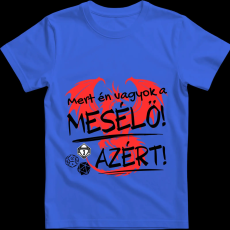 Createyou D&D Mert én vagyok a mesélő - Férfi - Királykék - XL