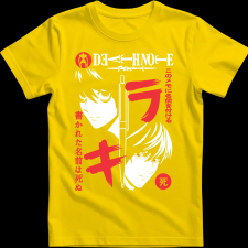 Createyou DEATH NOTE 3 - Férfi - Sárga - 2XL férfi póló