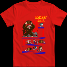 Createyou Donkey Ball - Férfi - Piros - 3XL férfi póló