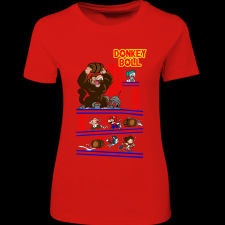 Createyou Donkey Ball - Női - Piros - M női póló