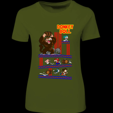 Createyou Donkey Ball - Női - Sötétzöld - L női póló