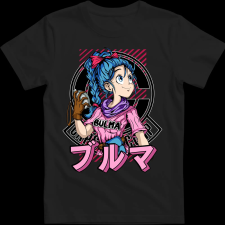 Createyou Dragon Ball Bulma 2 - Férfi - Fekete - XL férfi póló