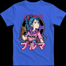 Createyou Dragon Ball Bulma 2 - Férfi - Királykék - L férfi póló