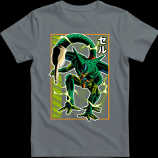 Createyou Dragon Ball Cell - Férfi - Szürke - S férfi póló
