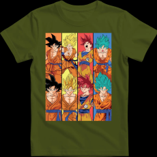 Createyou DRAGON BALL - Férfi - Sötétzöld - 2XL