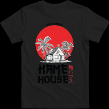 Createyou DRAGON BALL Kame House - Férfi - Fekete - S férfi póló