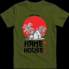 Createyou DRAGON BALL Kame House - Férfi - Sötétzöld - 3XL