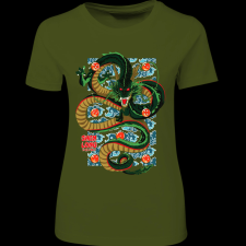 Createyou Dragon Ball Shen Long - Női - Sötétzöld - XL női póló