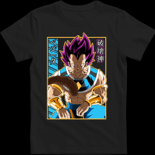 Createyou Dragon Ball Vegeta - Férfi - Fekete - XL férfi póló