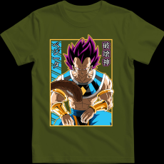 Createyou Dragon Ball Vegeta - Férfi - Sötétzöld - 2XL