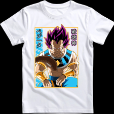 Createyou Dragon Ball Vegeta - Gyermek - Fehér - XS gyerek póló