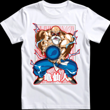 Createyou Dragon Ball Zseniális Teknős - Férfi - Fehér - 3XL férfi póló