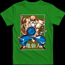 Createyou Dragon Ball Zseniális Teknős - Férfi - Zöld - S férfi póló