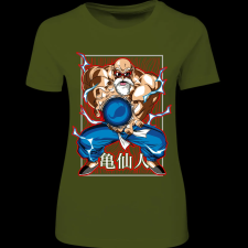 Createyou Dragon Ball Zseniális Teknős - Női - Sötétzöld - S női póló