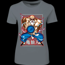 Createyou Dragon Ball Zseniális Teknős - Női - Szürke - XL női póló