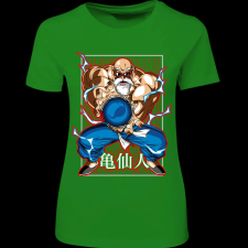 Createyou Dragon Ball Zseniális Teknős - Női - Zöld - S női póló