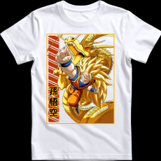 Createyou DragonBall SSJ3 Goku - Férfi - Fehér - M