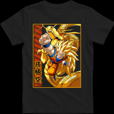 Createyou DragonBall SSJ3 Goku - Gyermek - Fekete - XS
