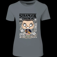 Createyou Eleven With Eggos Stranger Things - Női - Szürke - S női póló