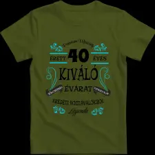 Createyou Érett ... éves ... Legenda - Gyermek , Sötétzöld , M gyerek póló