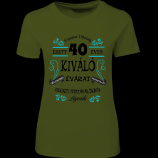 Createyou Érett ... éves ... Legenda - Női , Sötétzöld , XL