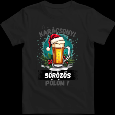 Createyou Ez a karácsonyi sörözős pólóm! - Férfi - Fekete - S férfi póló